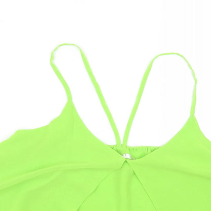 Womens UK Size M Vera&Lucy Green Cropped Tank