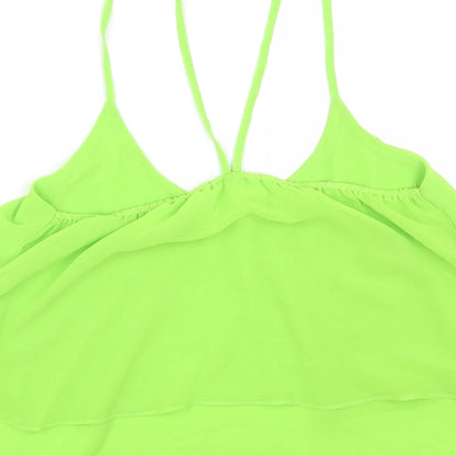 Womens UK Size M Vera&Lucy Green Cropped Tank