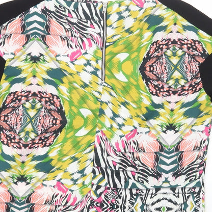 Womens UK Size 8 Topshop Multicoloured Basic T-Shirt