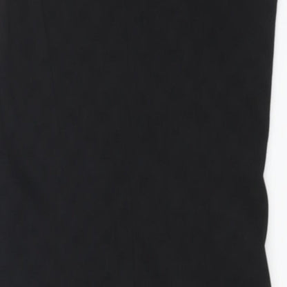 Forcast Womens Black Polyester A-Line Size 6 Round Neck Zip