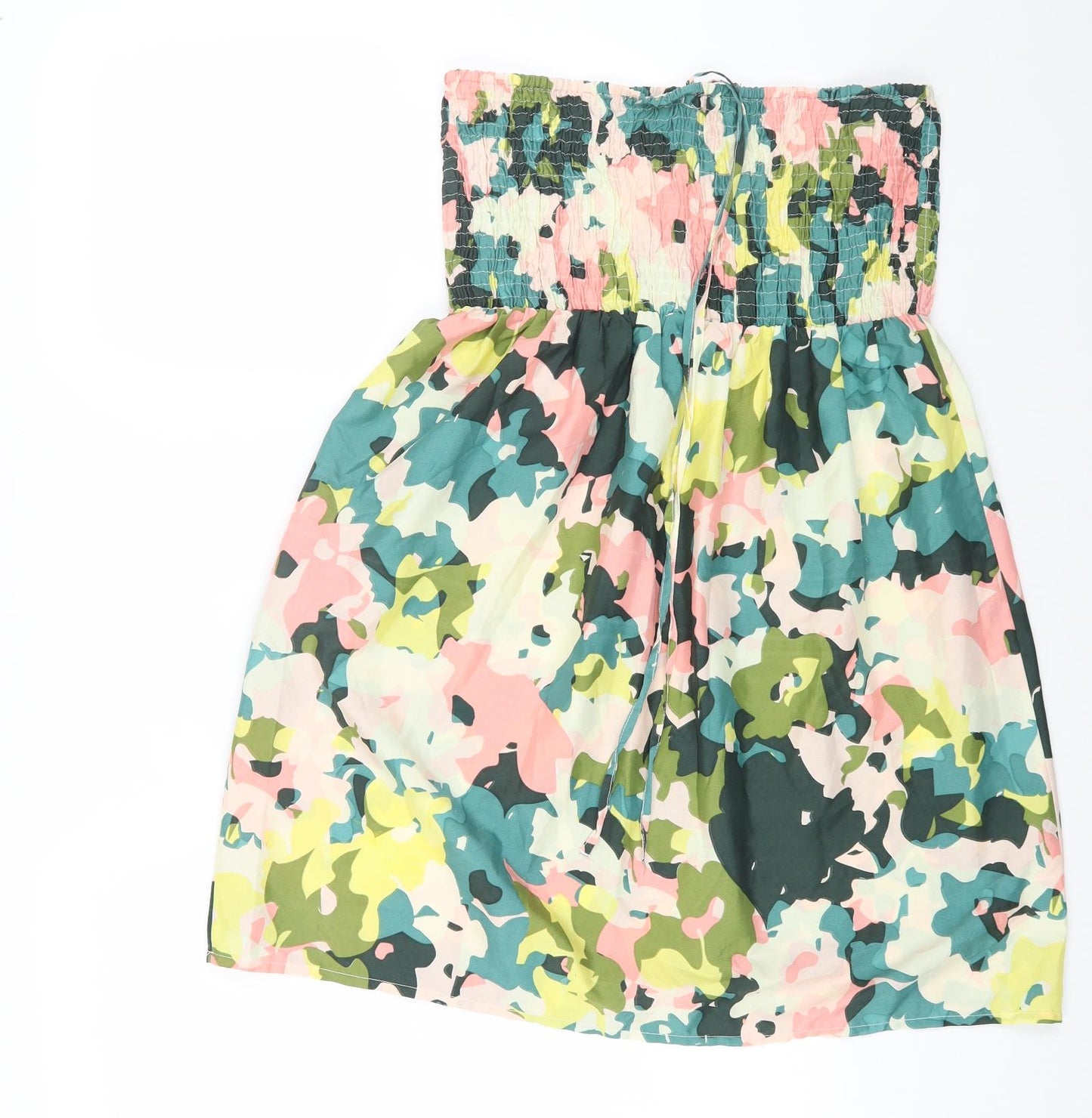 Primark Womens Multicoloured Geometric Polyester Fit & Flare Size M Off the Shoulder Pullover