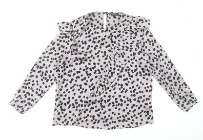 Womens UK Size 12 Topshop Purple Basic Blouse
