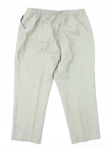 Womens UK Size 18 Marks and Spencer Regular Fit Straight Green Jeans