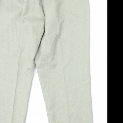 Womens UK Size 18 Marks and Spencer Regular Fit Straight Green Jeans