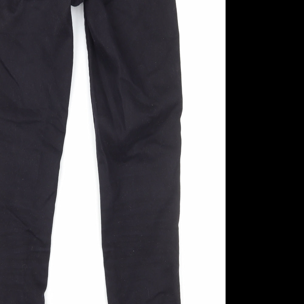 New Look Womens Black Cotton Skinny Jeans Size 6 L27 in Regular Zip