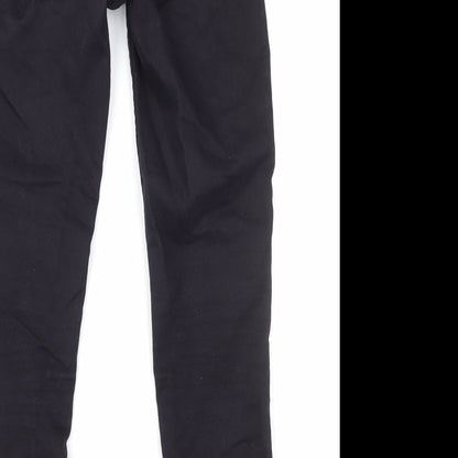 New Look Womens Black Cotton Skinny Jeans Size 6 L27 in Regular Zip