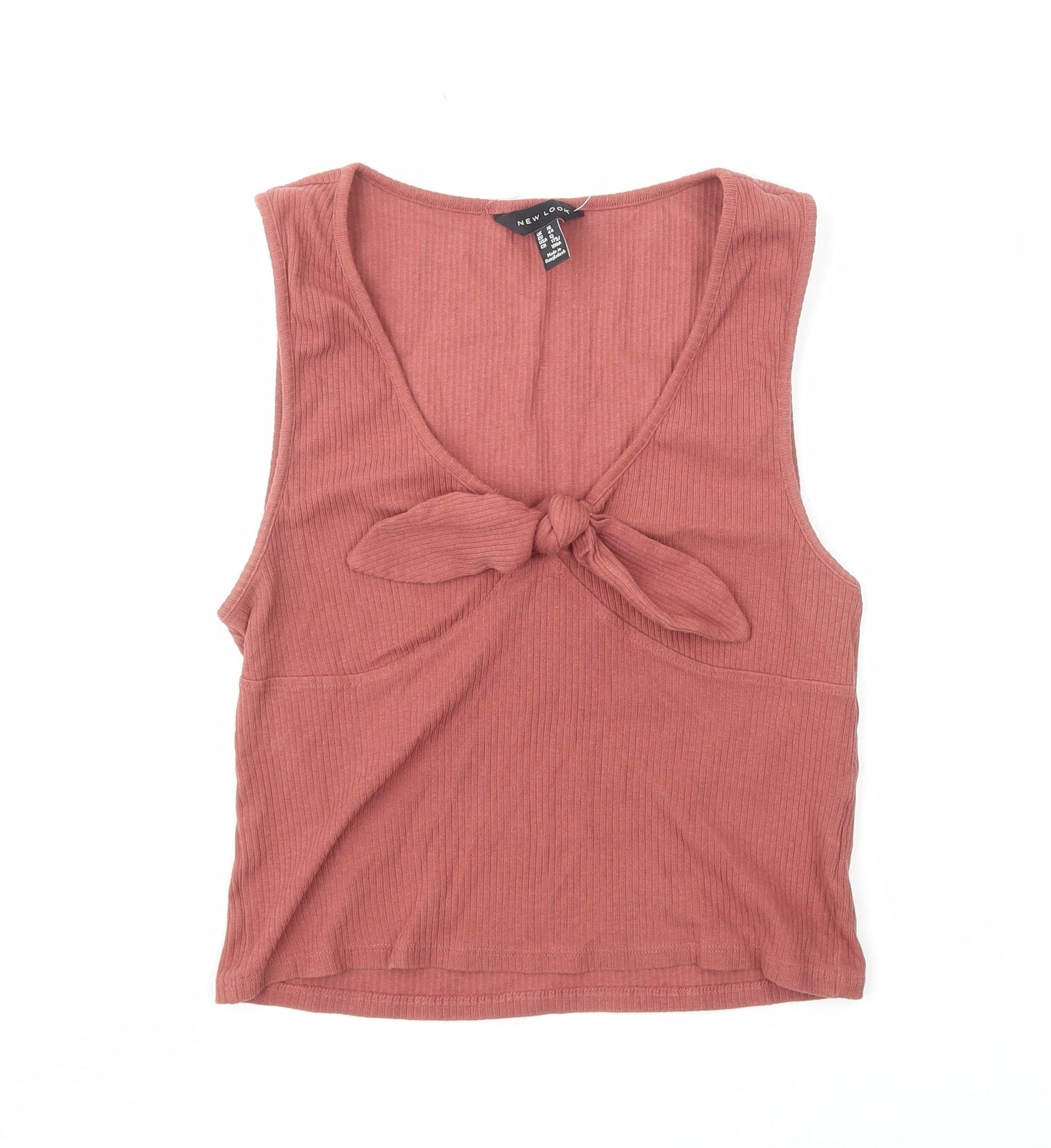 Womens UK Size 16 New Look Red Cropped Tank