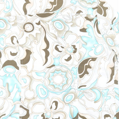 Oscar B Womens Multicoloured Geometric Polyester Basic Button-Up Size 18 Collared