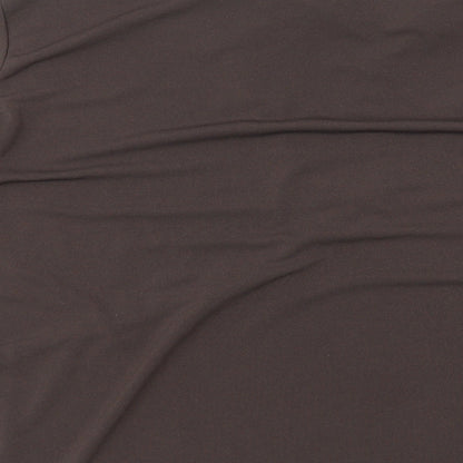 Bonmarché Womens Brown Polka Dot Polyester Basic Blouse Size 20 Collared