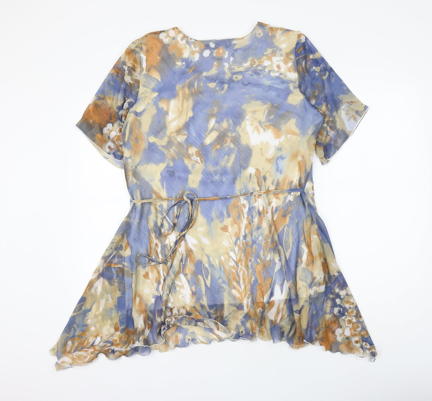 Womens UK Size 18 Anne Smith Blue Basic Blouse