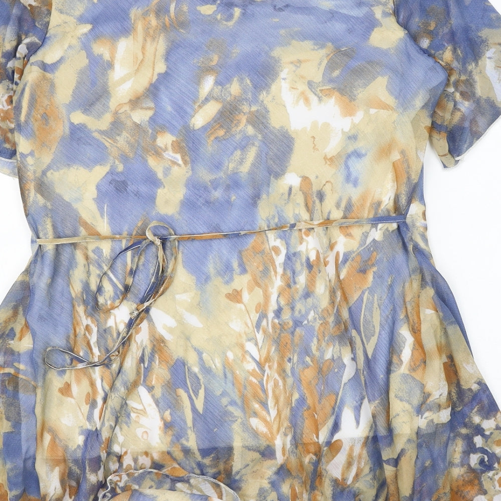 Womens UK Size 18 Anne Smith Blue Basic Blouse