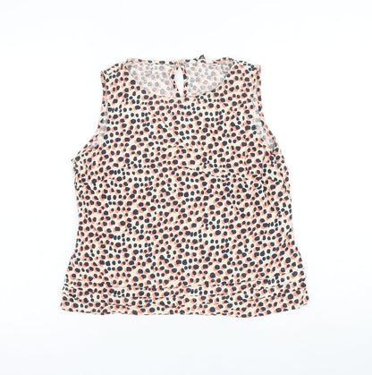 Womens UK Size 12 BHS Multicoloured Basic Blouse