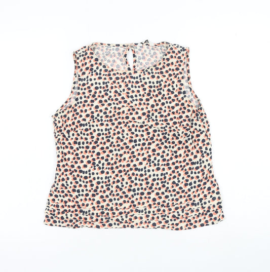 Womens UK Size 12 BHS Multicoloured Basic Blouse