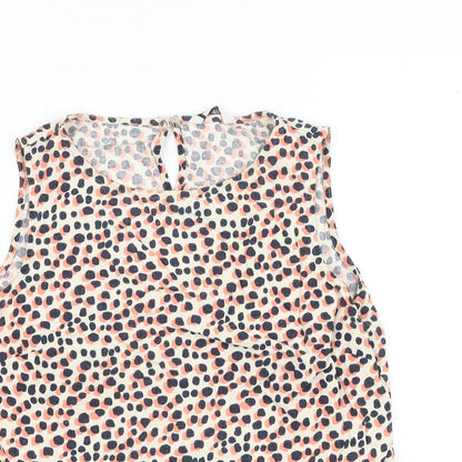 Womens UK Size 12 BHS Multicoloured Basic Blouse