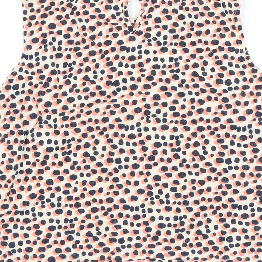 Womens UK Size 12 BHS Multicoloured Basic Blouse