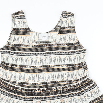Womens UK Size 10 ASOS Multicoloured Basic Tank