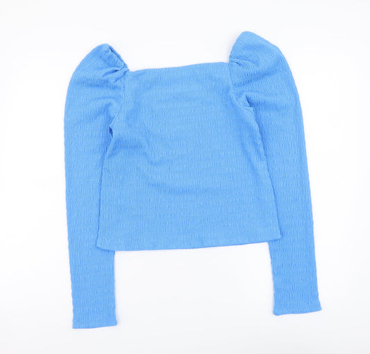 Womens UK Size S H&M Blue Basic Blouse