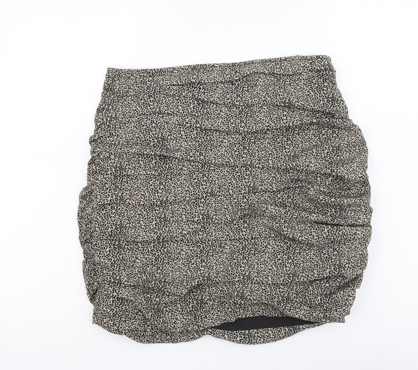 In the Style Womens Brown Animal Print Polyester Maxi Skirt Size 12 Zip - Leopard Pattern