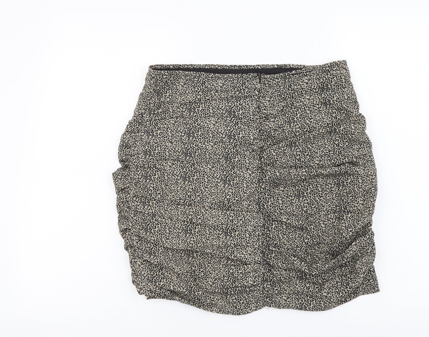 In the Style Womens Brown Animal Print Polyester Maxi Skirt Size 12 Zip - Leopard Pattern