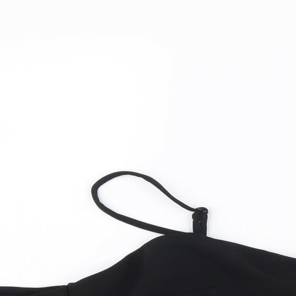 SheIn Womens Black Polyester Cropped Tank Size M Sweetheart