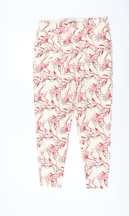 Womens UK Size S ICHI Regular Fit  Multicoloured Trousers