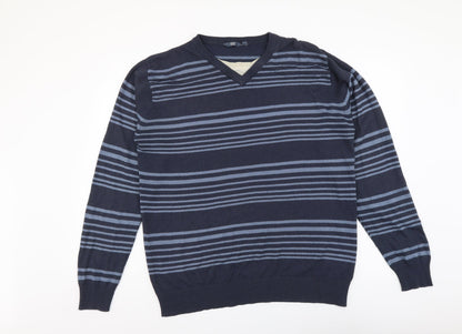 Womens UK Size L Easy Blue Pullover Jumper