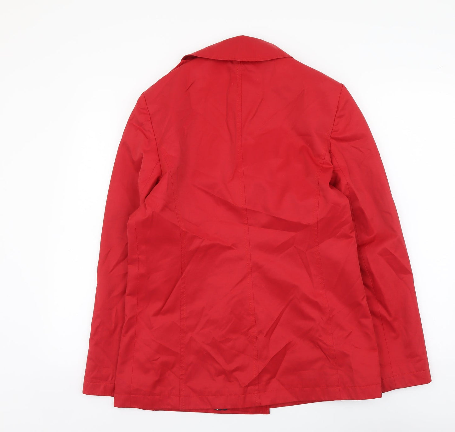Womens UK Size 12 Dorothy Perkins Red Pea Coat