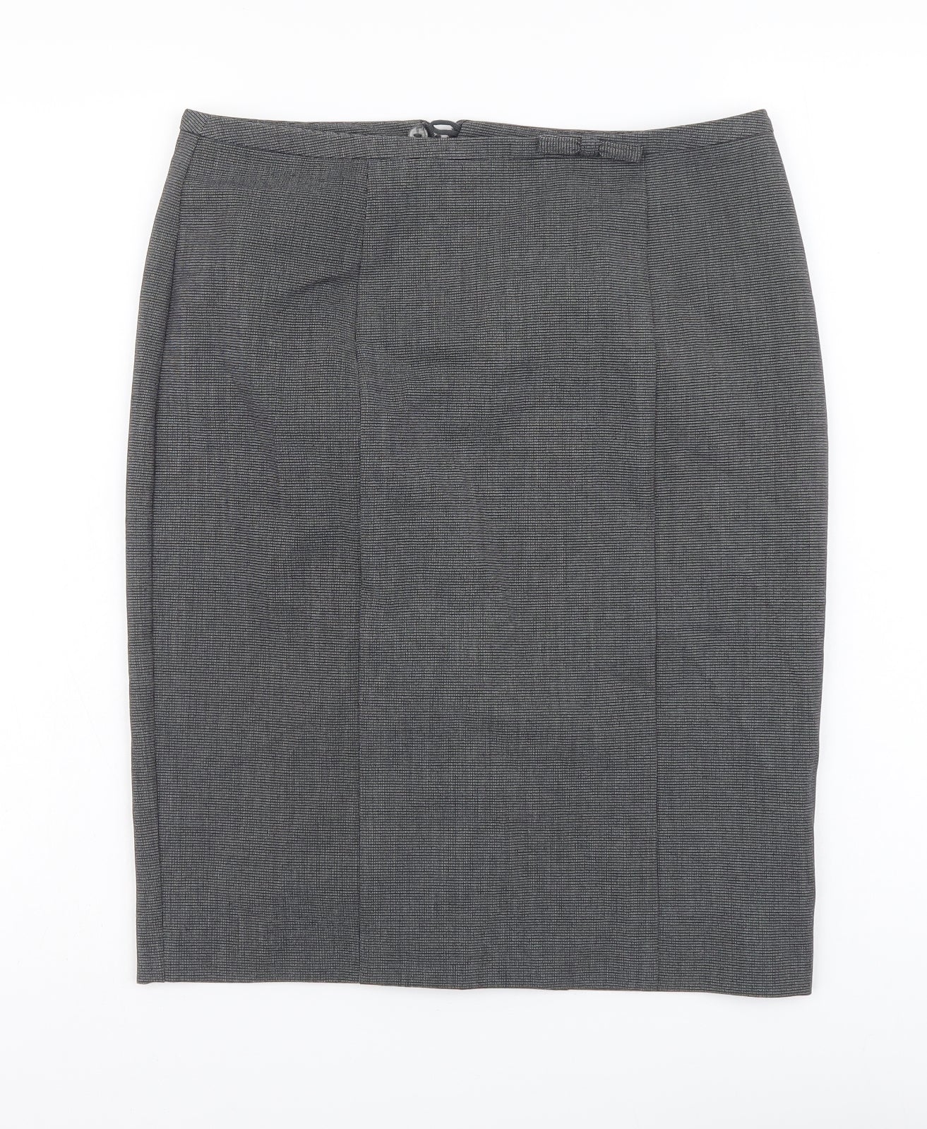 Marks and Spencer Womens Grey Polyester Skort Skirt Size 8 Zip