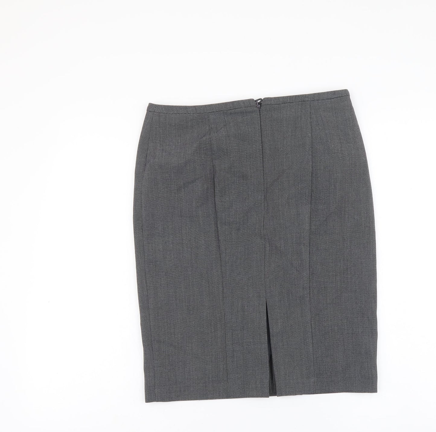 Marks and Spencer Womens Grey Polyester Skort Skirt Size 8 Zip