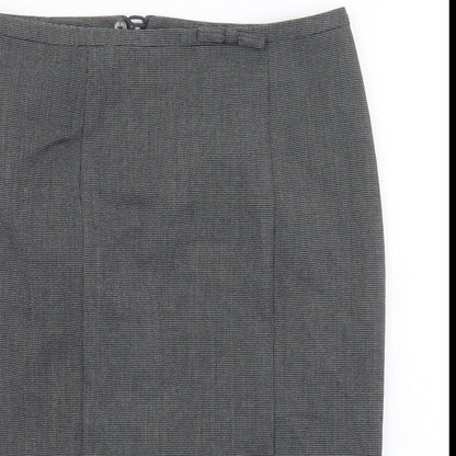 Marks and Spencer Womens Grey Polyester Skort Skirt Size 8 Zip