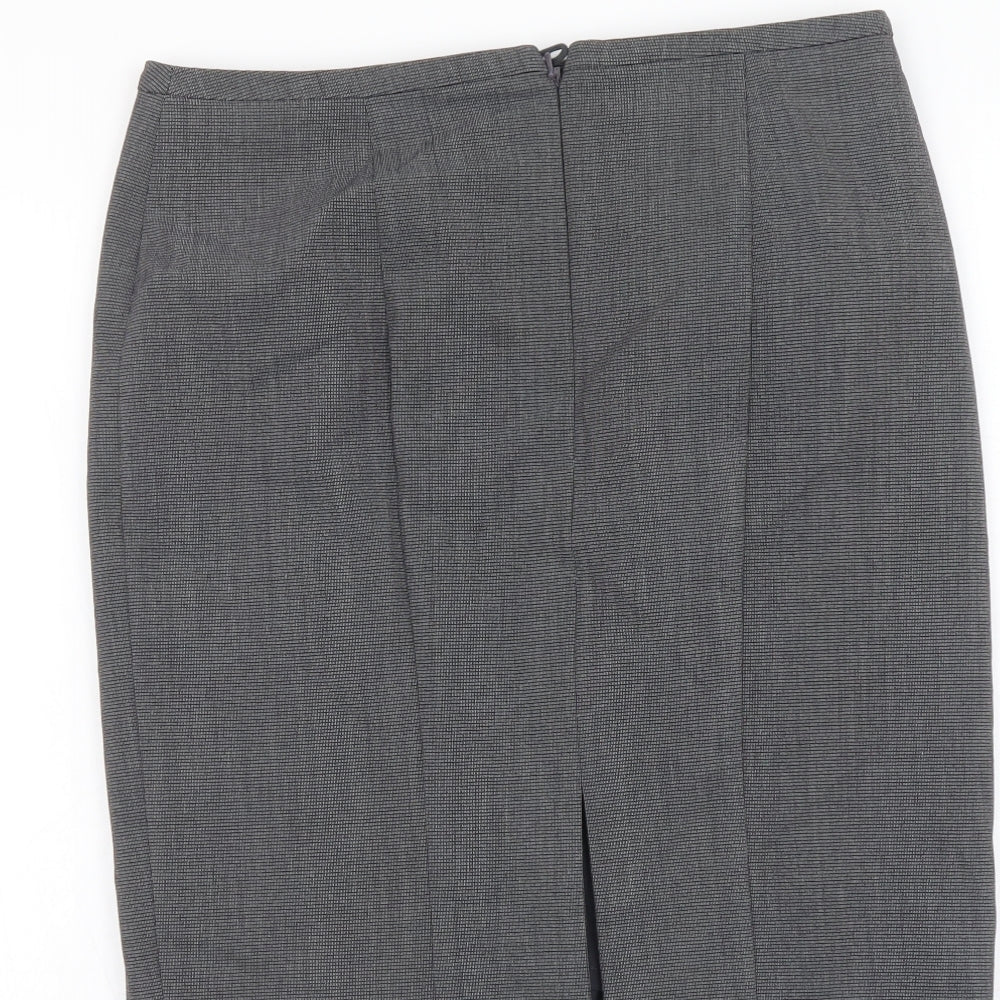 Marks and Spencer Womens Grey Polyester Skort Skirt Size 8 Zip