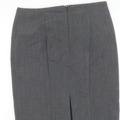 Marks and Spencer Womens Grey Polyester Skort Skirt Size 8 Zip