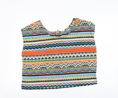 Womens UK Size 14 Miso Multicoloured Basic Blouse