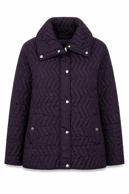 Womens UK Size 10 Autonomy Purple Quilted Coat
