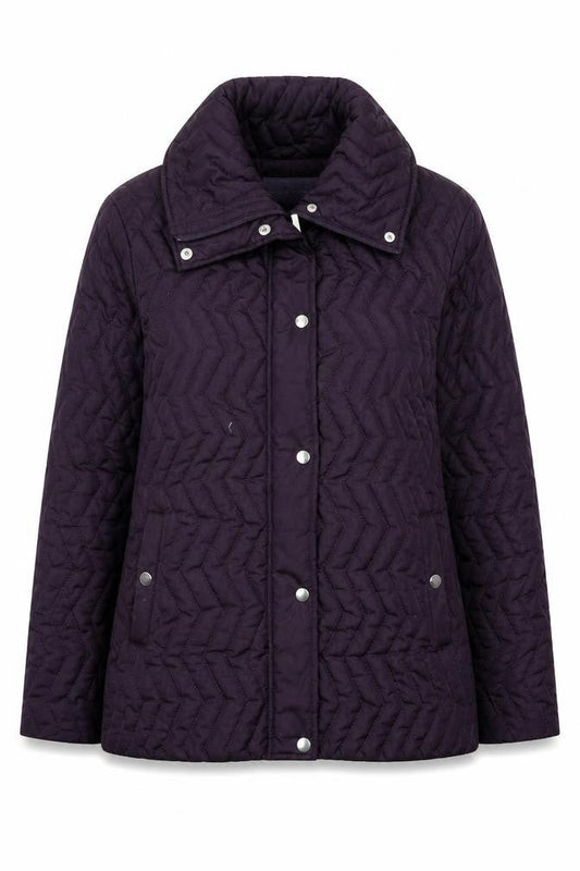Womens UK Size 10 Autonomy Purple Quilted Coat