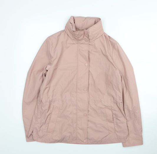 Womens UK Size 12 Marks and Spencer Pink Windbreaker Coat