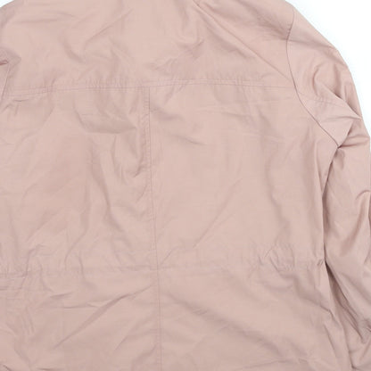 Womens UK Size 12 Marks and Spencer Pink Windbreaker Coat