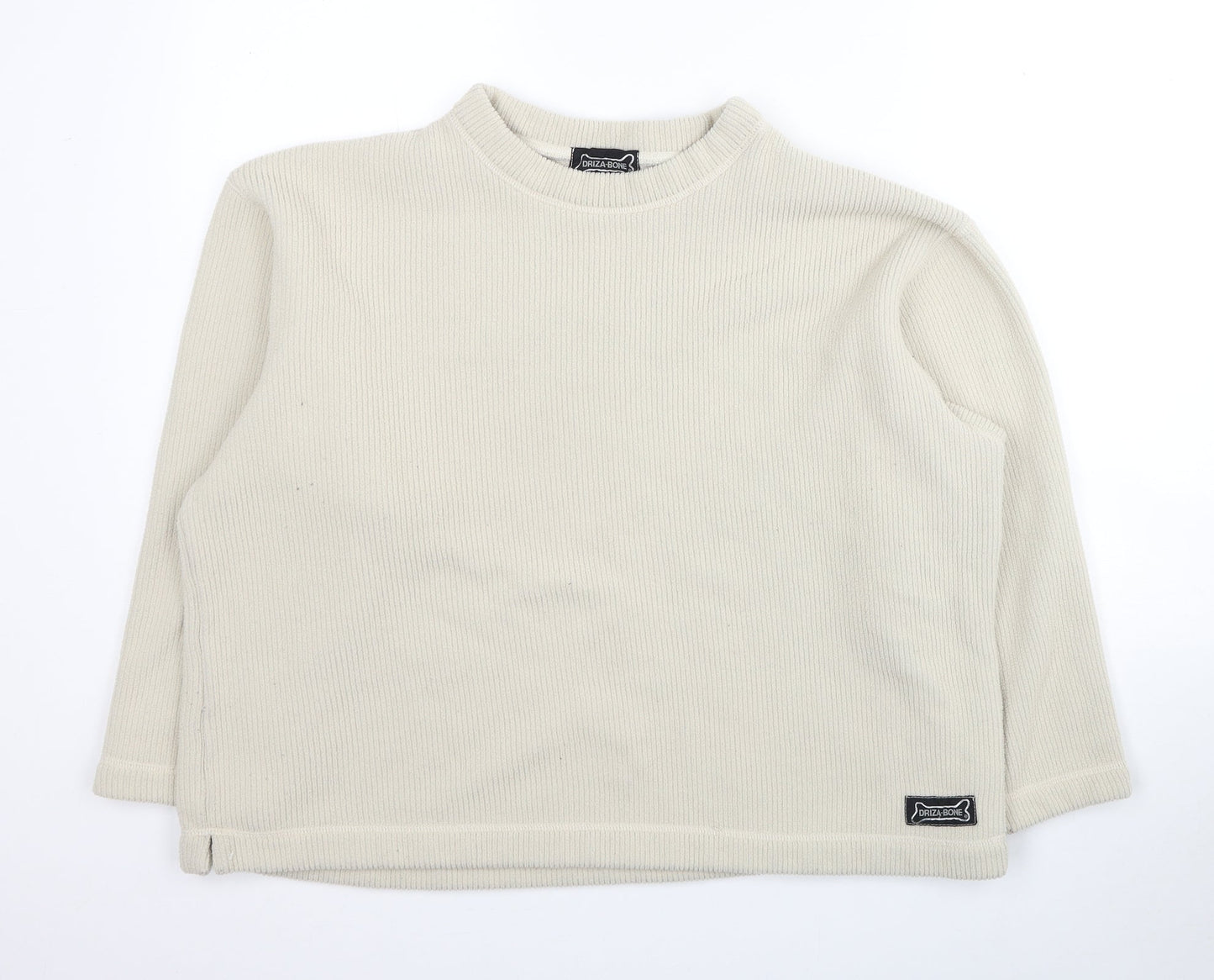 Driza-Bone Womens Beige Polyester Pullover Sweatshirt Size L Pullover - Ribbed