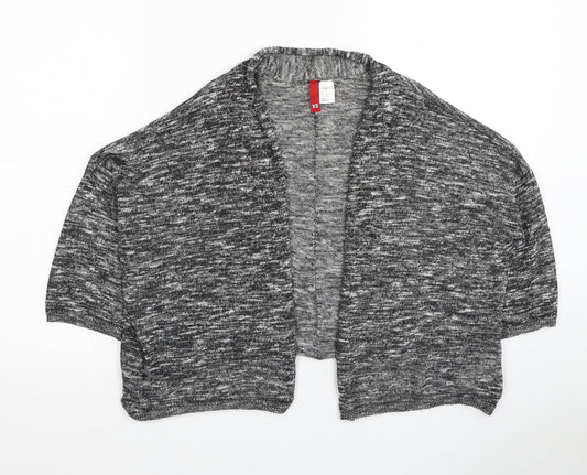 H&M Womens Grey V-Neck Viscose Cardigan Jumper Size XS