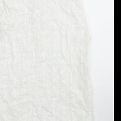 Womens UK Size M Adini White Basic Tank