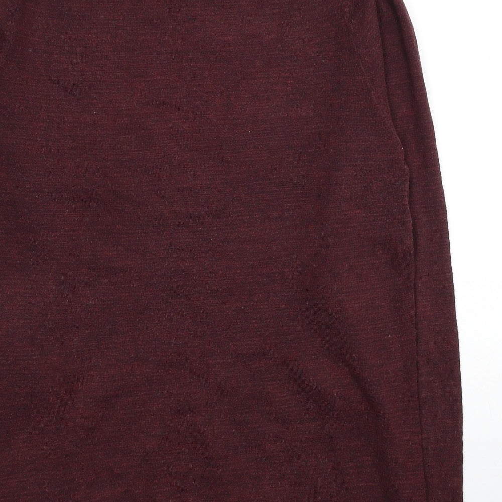 NEXT Mens Red Round Neck Cotton Pullover Jumper Size S