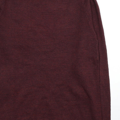 NEXT Mens Red Round Neck Cotton Pullover Jumper Size S
