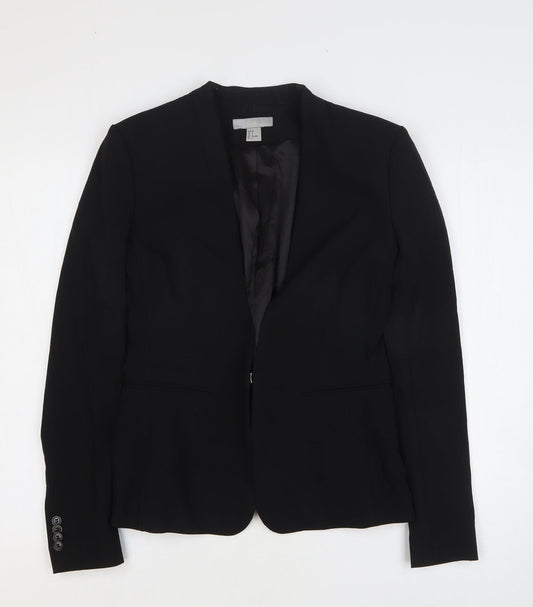 Womens UK Size 10 H&M Black Jacket