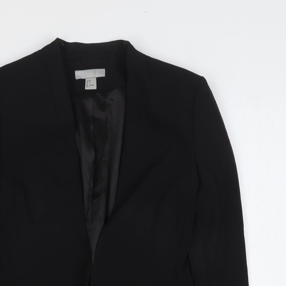Womens UK Size 10 H&M Black Jacket