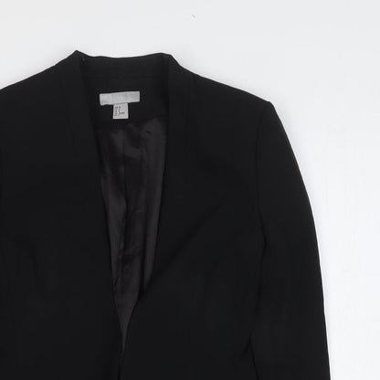Womens UK Size 10 H&M Black Jacket