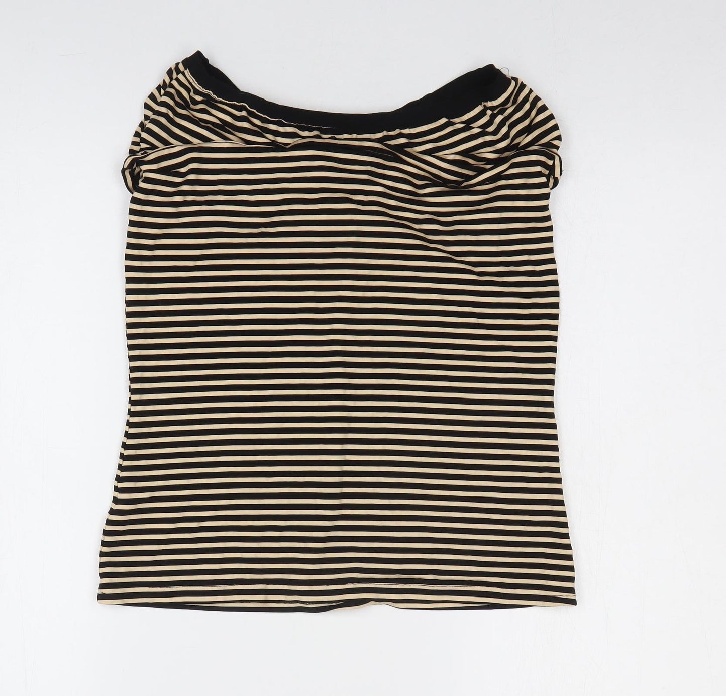 Womens UK Size L H&M Black Basic T-Shirt