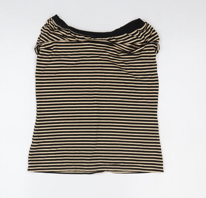 Womens UK Size L H&M Black Basic T-Shirt