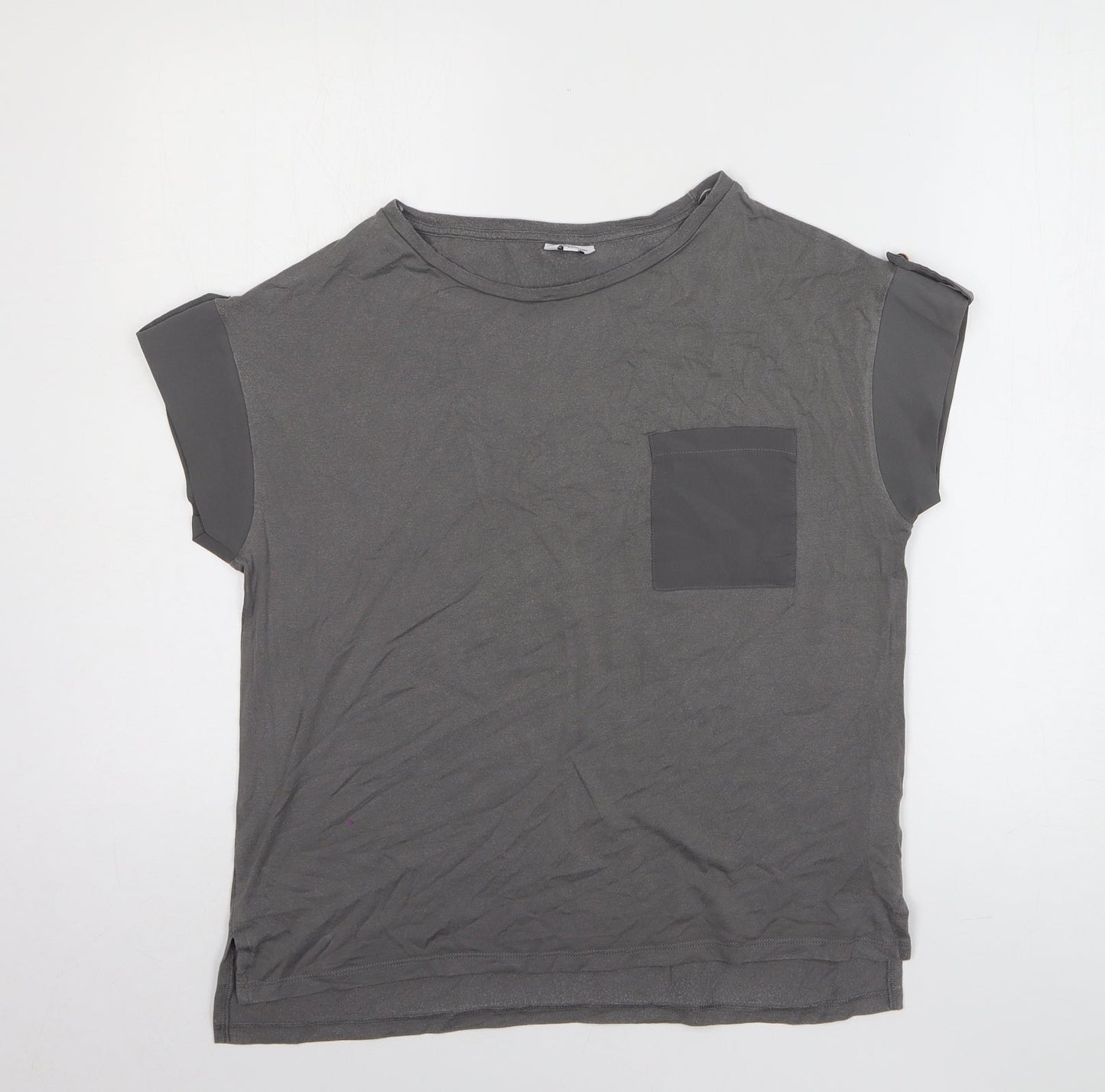 Womens UK Size 12 Sonder Studio Grey Basic T-Shirt