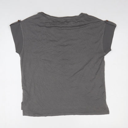 Womens UK Size 12 Sonder Studio Grey Basic T-Shirt