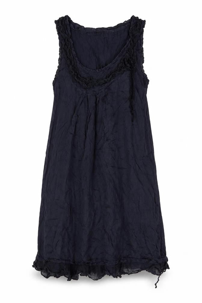 Preworn Womens Black Polyester Tank Dress Size L Boat Neck Pullover